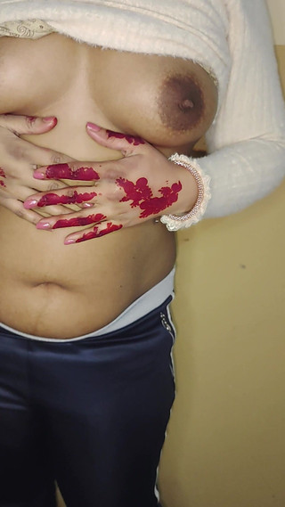 Desi Horny Hira Fesses Danse Romantique Gros Cul Seins Naturels