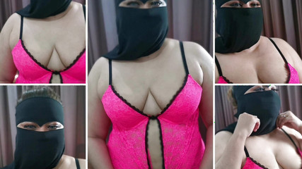 MILF arabe avec de gros seins naturels flasques