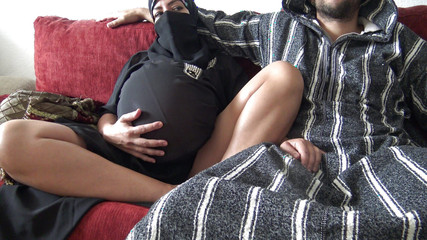 Arabe égyptienne femme enceinte baise